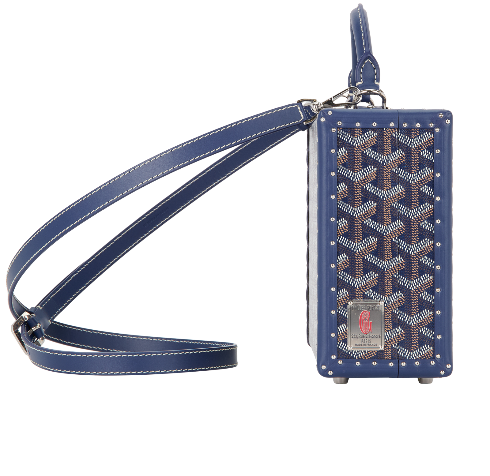 Grand Hotel Trunk, &pound;2,400, Handbags, Blue, Canvas, Side view